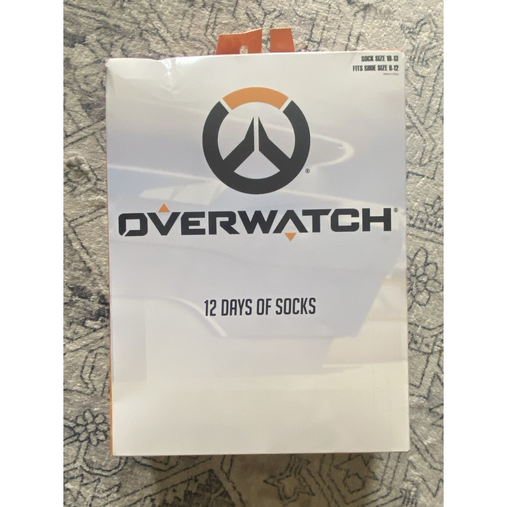 Overwatch Bioworld 12 DAYS OF SOCKS ADVENT CALENDAR Christmas New Sealed 12 Pair